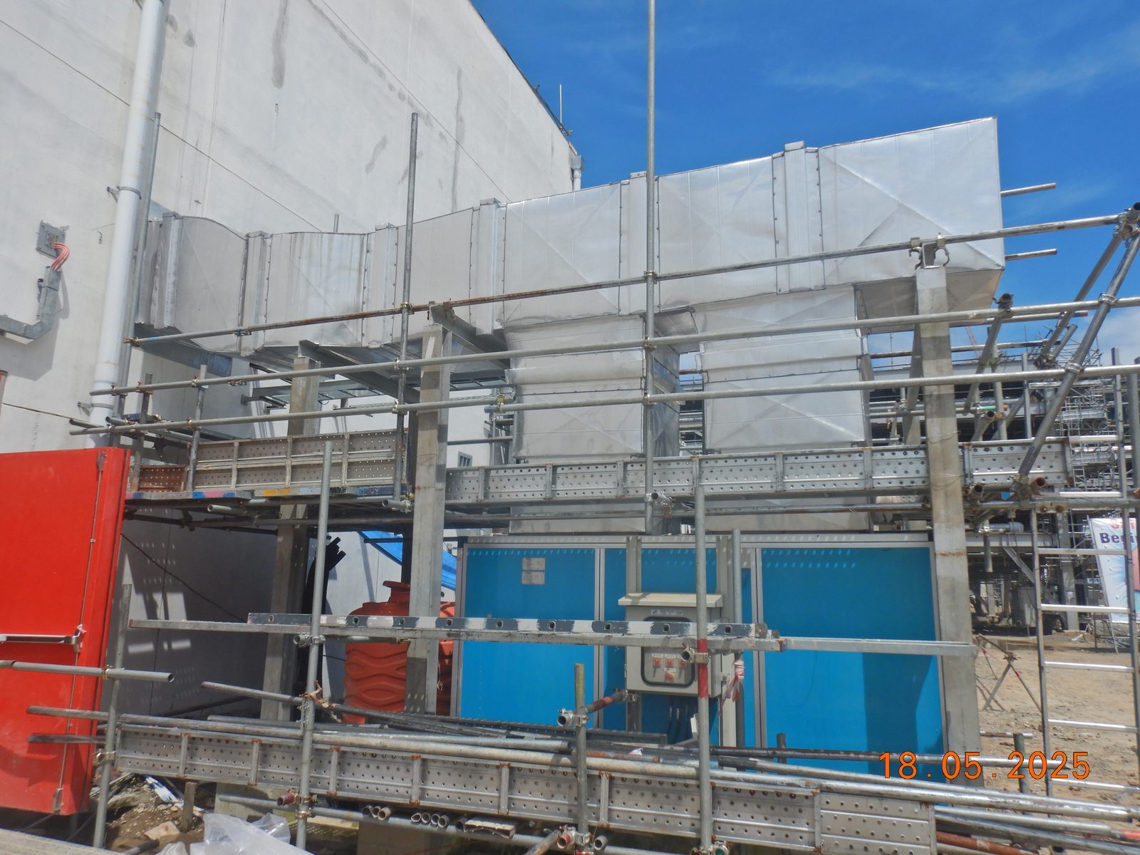 HVAC plant room equipment installation